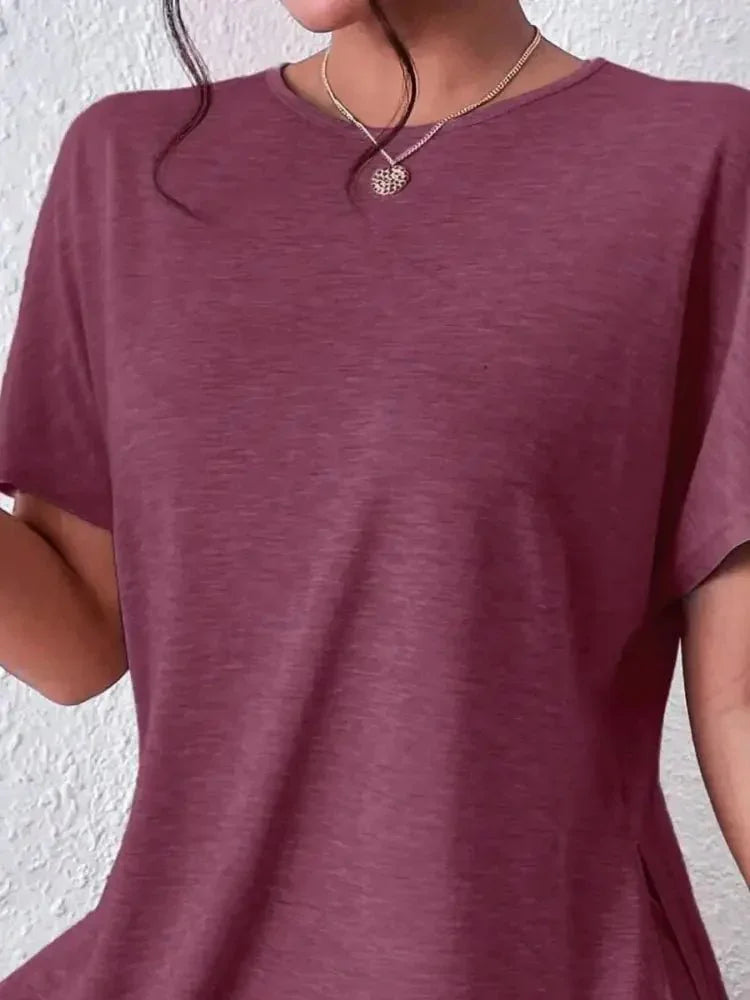 Casual Round Neck T-Shirt and Shorts Set - Update AvenueDaily EssentialsTrendsi100100299779401100100299779401c4865e5e - 6687 - 4acf - a0d2 - d63899bdf475 - Max - OriginDeep Purple