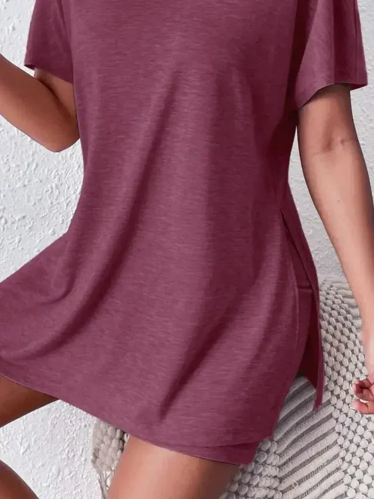 Casual Round Neck T-Shirt and Shorts Set - Update AvenueDaily EssentialsTrendsi100100299779401100100299779401d565847c - 6aff - 480a - 95fa - e6ad94fee2d4 - Max - OriginDeep Purple