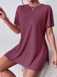 Casual Round Neck T-Shirt and Shorts Set - Update AvenueDaily EssentialsTrendsi100100299779401100100299779401f88b5eacf9074f3aa985647c6bdbc863 - Max - OriginDeep Purple