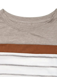 Casual Striped Long Sleeve Color Block T-Shirt - Update AvenueT-ShirtsTrendsi100100049284631100100049284631686e6769c6b042f89211235b89eb690f - Max - OriginKhaki