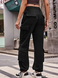 Casual Wide Leg Cargo Jeans