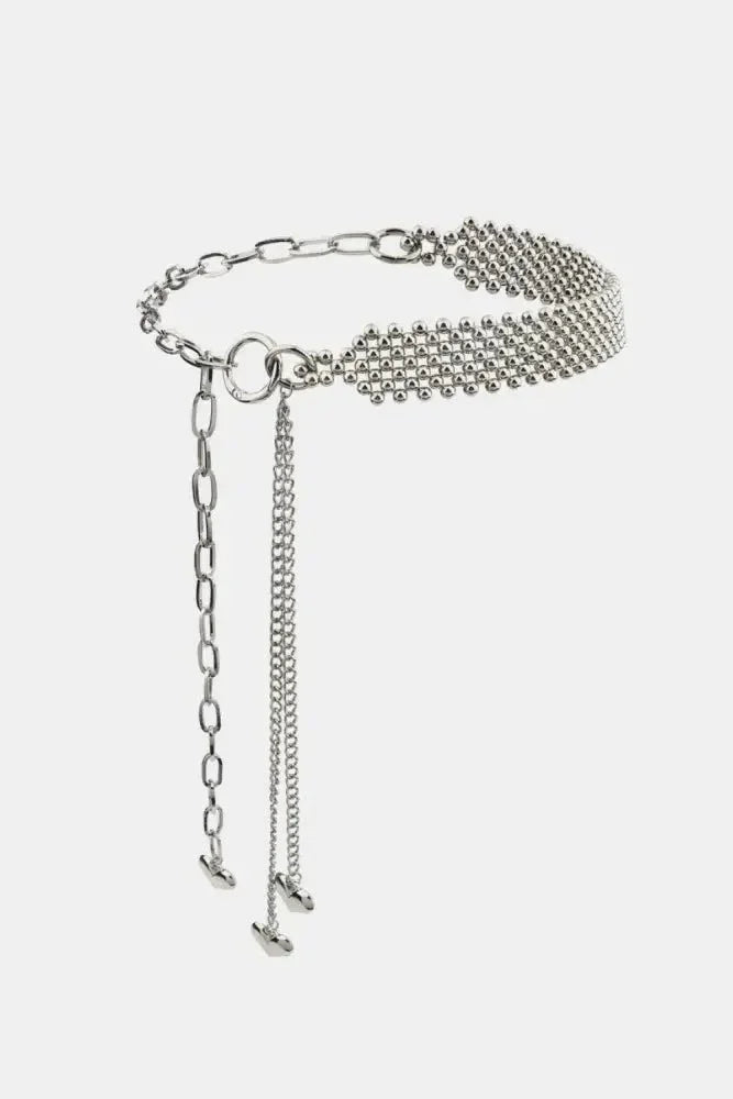 CCB Bead Heart Charm Belt - Update AvenueTrendsi101300770038370101300770038370CCB Bead Heart Charm BeltSilver