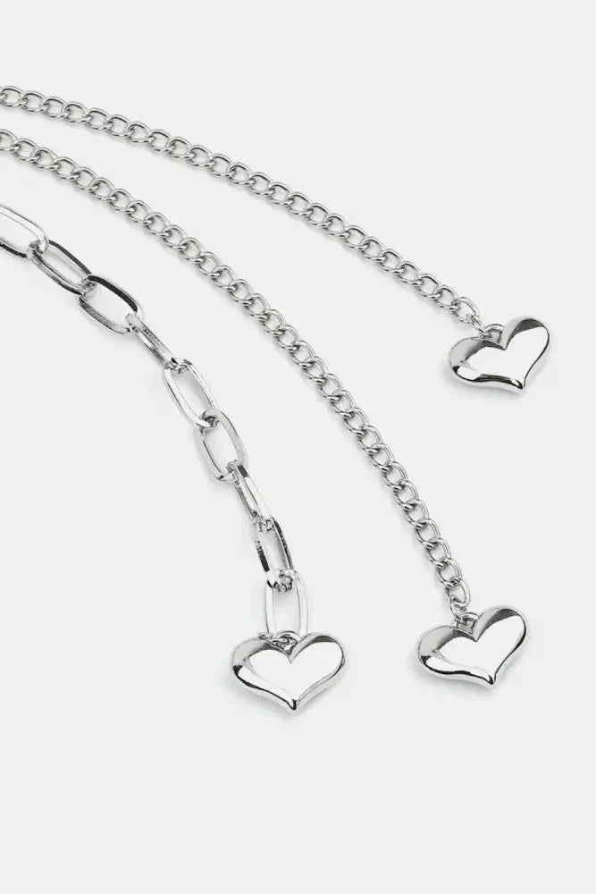 CCB Bead Heart Charm Belt - Update AvenueTrendsi101300770038370101300770038370CCB Bead Heart Charm BeltSilver
