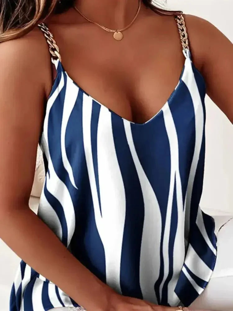 Chain Strap V - Neck Tank Top - Update AvenueTrendsi100100373092113100100373092113efd5a547 - 2371 - 44e0 - a5dd - aa53be22d053 - Max - OriginBlue Stripe
