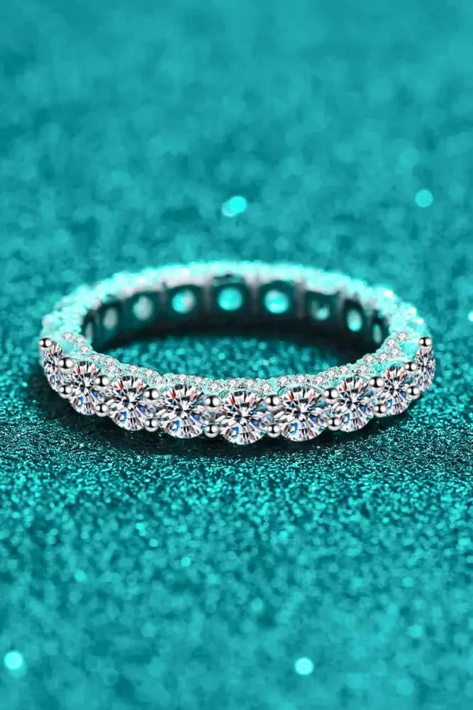 Charmed Moissanite Ring - Update AvenueRingTrendsi101300037857809101300037857809Charmed Moissanite RingSilver