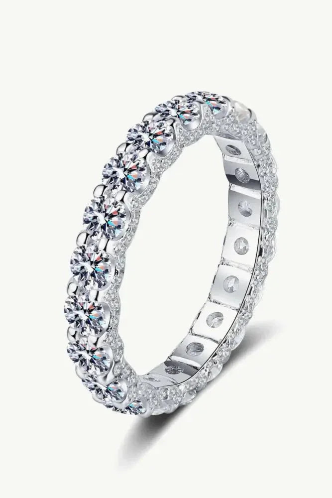 Charmed Moissanite Ring - Update AvenueRingTrendsi101300037857809101300037857809Charmed Moissanite RingSilver