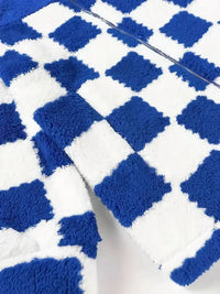 Checkered Fleece Oversized Zip Up Jacket - Update AvenueTrendsi100100289964884100100289964884917155cd6bb341e0a94692b6764552ec - Max - OriginBlue