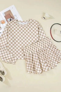 Checkered Long Sleeve Top and Skirt Two - Piece Set - Update AvenueTrendsi100100203622037100100203622037cca0496e - c6e3 - 40d3 - 8d15 - 674e11a12a48 - Max - OriginKhaki