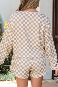 Checkered Long Sleeve Top and Skirt Two - Piece Set - Update AvenueTrendsi10010020362203710010020362203708785f96 - d04c - 43d5 - a317 - f9cdbaeebb4e - Max - OriginKhaki