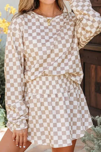 Checkered Long Sleeve Top and Skirt Two - Piece Set - Update AvenueTrendsi1001002036220371001002036220371297fa10 - 7448 - 4150 - b65a - 5df0e4fa9bf9 - Max - OriginKhaki