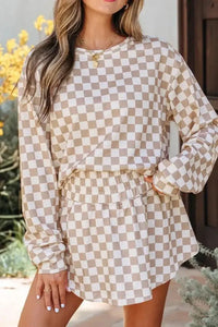 Checkered Long Sleeve Top and Skirt Two - Piece Set - Update AvenueTrendsi100100203622037100100203622037ed13d189 - a975 - 44df - a54e - 2c1b83b63787 - Max - OriginKhaki