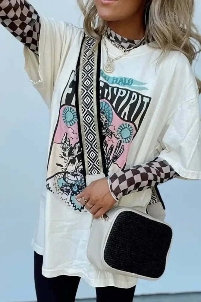 Checkered Mock Neck Long Sleeve Blouse - Update AvenueTrendsi100100397390327100100397390327b1f99cd4 - d6e5 - 4310 - 9545 - 740c97aeae15 - MaxBlack