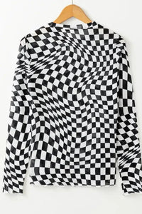 Checkered Mock Neck Long Sleeve Blouse - Update AvenueTrendsi100100397390327100100397390327d30a15c2 - af74 - 46aa - bd84 - 290a9d4dc9fd - MaxBlack
