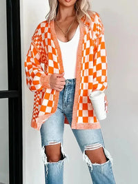 Checkered Pattern Open Front Cardigan - Update AvenueTrendsi100100388401162100100388401162e8e8bef2 - e37a - 413c - ad47 - 1ae76e8c0df0 - Max - OriginTangerine