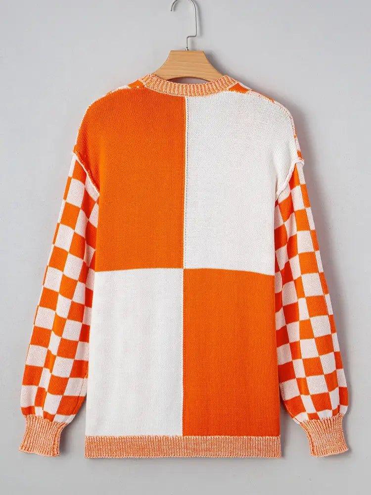 Checkered Pattern Open Front Cardigan - Update AvenueTrendsi1001003884011621001003884011620a65707d - f3d3 - 4556 - 9e56 - 532d862cc819 - Max - OriginTangerine