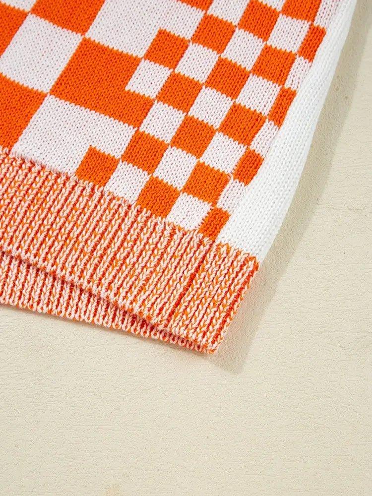 Checkered Pattern Open Front Cardigan - Update AvenueTrendsi100100388401162100100388401162e052ac7b - f9c8 - 4c3d - a689 - f7c8b868c43e - Max - OriginTangerine