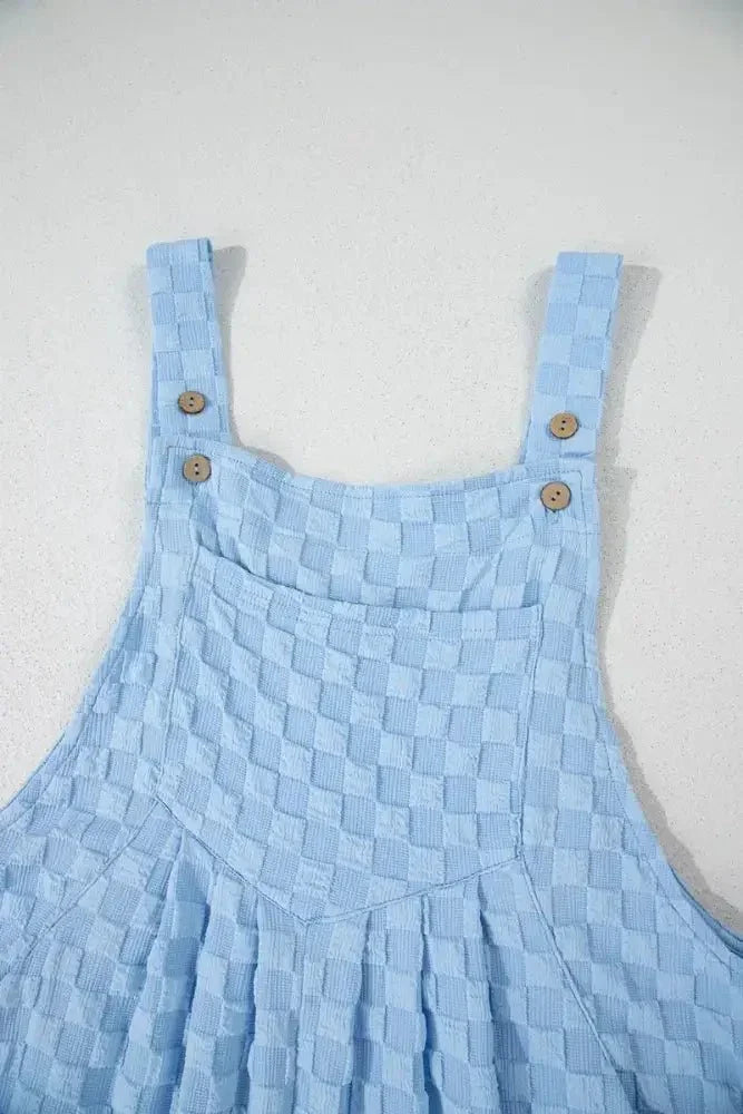 Checkered Pocketed Wide Leg Overalls - Update AvenueTrendsi100100462532360100100462532360744a6cb9 - ec9b - 45f3 - 83d5 - 13fc3f51a37b - MaxLight Blue