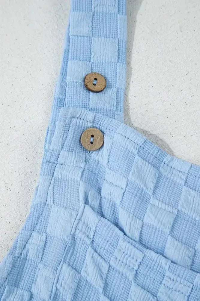 Checkered Pocketed Wide Leg Overalls - Update AvenueTrendsi1001004625323601001004625323606764cb13 - 3ea2 - 4465 - be58 - 76cf875aedbb - MaxLight Blue