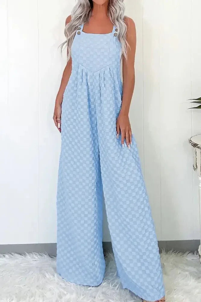 Checkered Pocketed Wide Leg Overalls - Update AvenueTrendsi1001004625323601001004625323608b02b2ad - a43a - 4ee8 - b5aa - 87fa70f01470 - MaxLight Blue