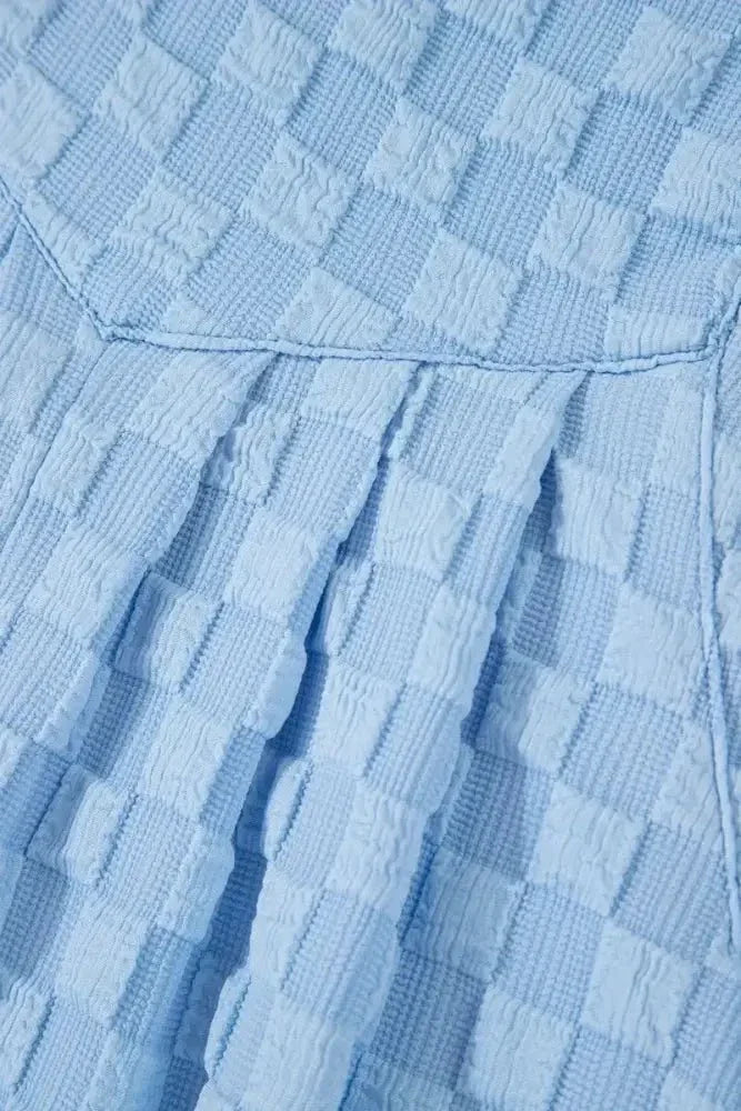 Checkered Pocketed Wide Leg Overalls - Update AvenueTrendsi1001004625323601001004625323609189002f - 4e48 - 4233 - 81c1 - f560cbe40caf - MaxLight Blue