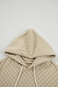 Checkered Print Kangaroo Pocket Drawstring Hoodie - Update AvenueTrendsi1001004111446331001004111446330fe2acd5 - ee45 - 4a3b - 8225 - 52d93f02e289 - MaxKhaki