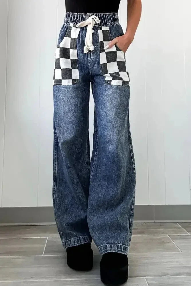 Checkered Wide Leg Jeans - Update AvenueTrendsi10010078780116310010078780116361666c86 - 73f5 - 433b - aa34 - a72a49959bee - MaxMedium