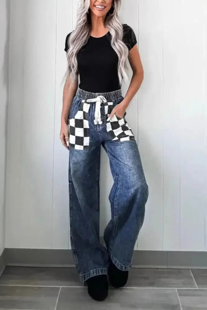 Checkered Wide Leg Jeans - Update AvenueTrendsi1001007878011631001007878011639dc8e68e - 74cb - 417c - b70f - ba54ee8adb3f - MaxMedium