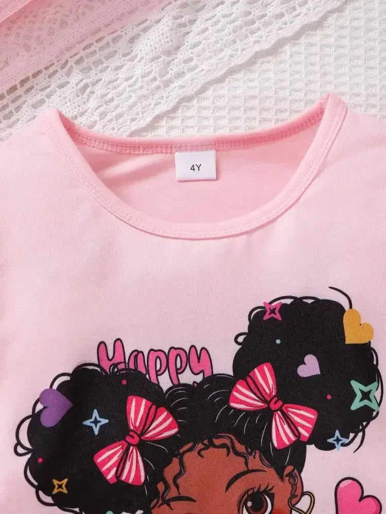 Children's Cartoon Graphic Top and Pants Set - Update AvenueKidsTrendsi1003001953014851003001953014853b31f400 - d9ef - 4786 - 82f6 - b967a9a08825 - MaxBlush Pink