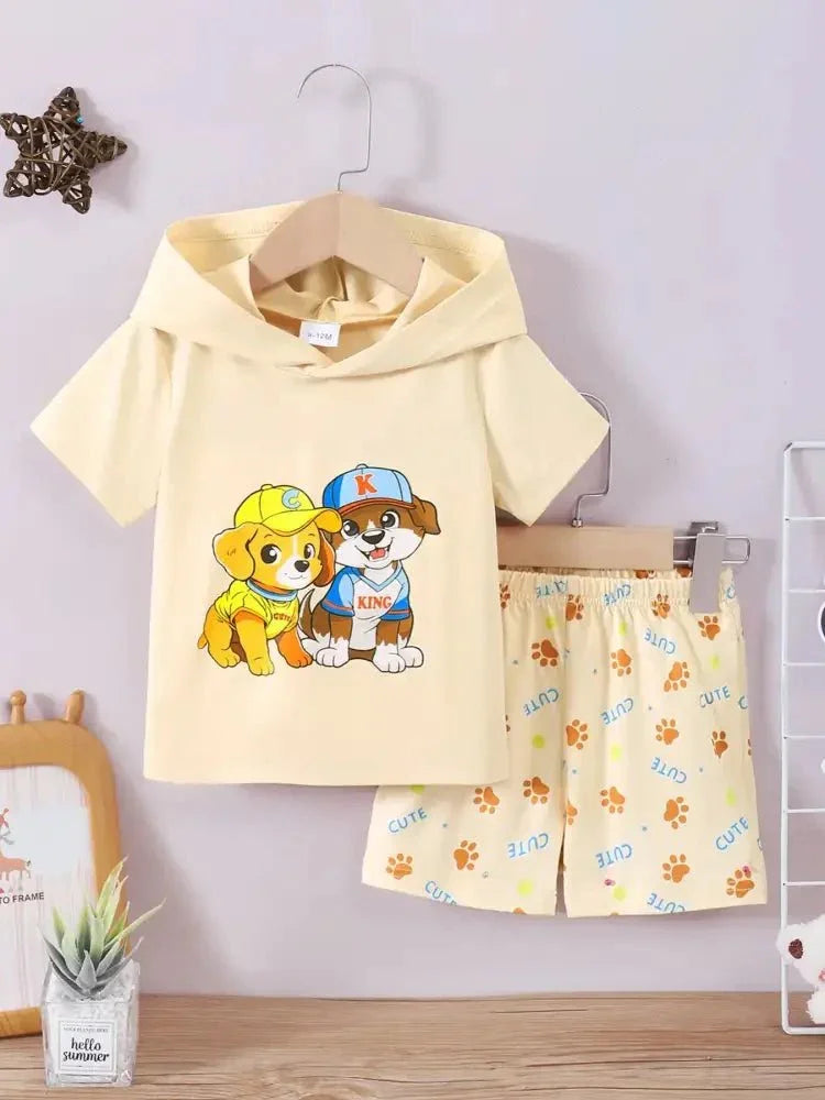 Children's Dog Short Sleeve Hoodie and Shorts Set - Update AvenueKidsTrendsi1003002946513411003002946513410116220c - 6697 - 422c - 8816 - 0dbb3e0b7511 - Max - OriginPastel Yellow