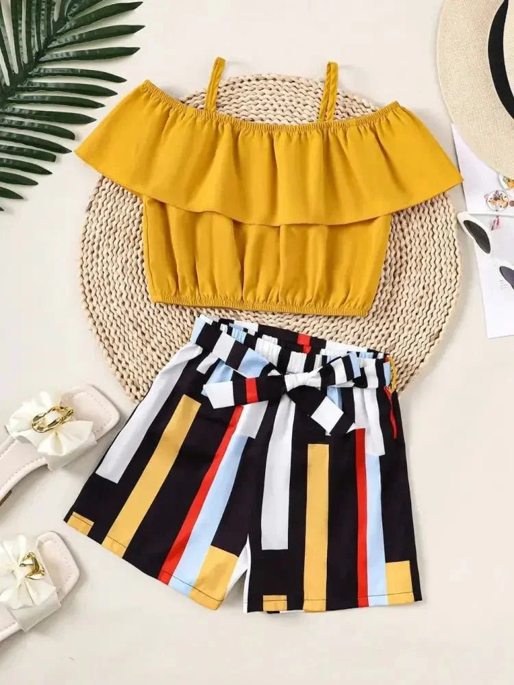 Children's Ruffled Spaghetti Strap Top and Pants Set - Update AvenueKidsTrendsi1003002136762831003002136762838b65e016 - 81ce - 4d98 - b4eb - 6f7d58cdddff - MaxGold