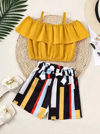 Children's Ruffled Spaghetti Strap Top and Pants Set - Update AvenueKidsTrendsi1003002136762831003002136762838b65e016 - 81ce - 4d98 - b4eb - 6f7d58cdddff - MaxGold