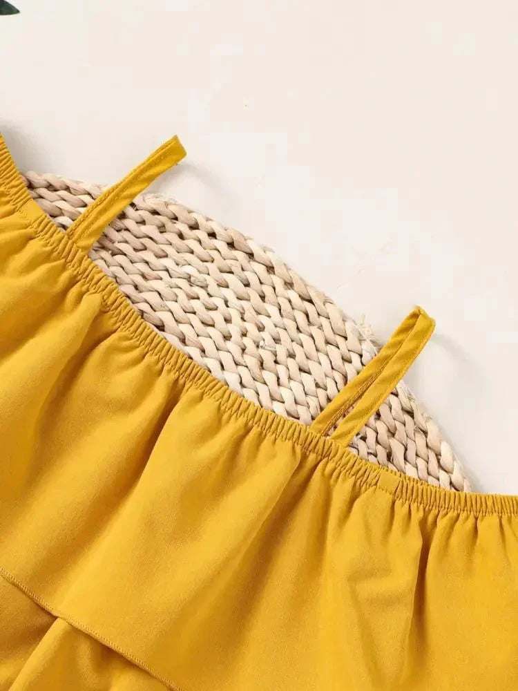 Children's Ruffled Spaghetti Strap Top and Pants Set - Update AvenueKidsTrendsi1003002136762831003002136762831a9aadc1 - b1f8 - 4730 - 9b34 - a92411178717 - MaxGold