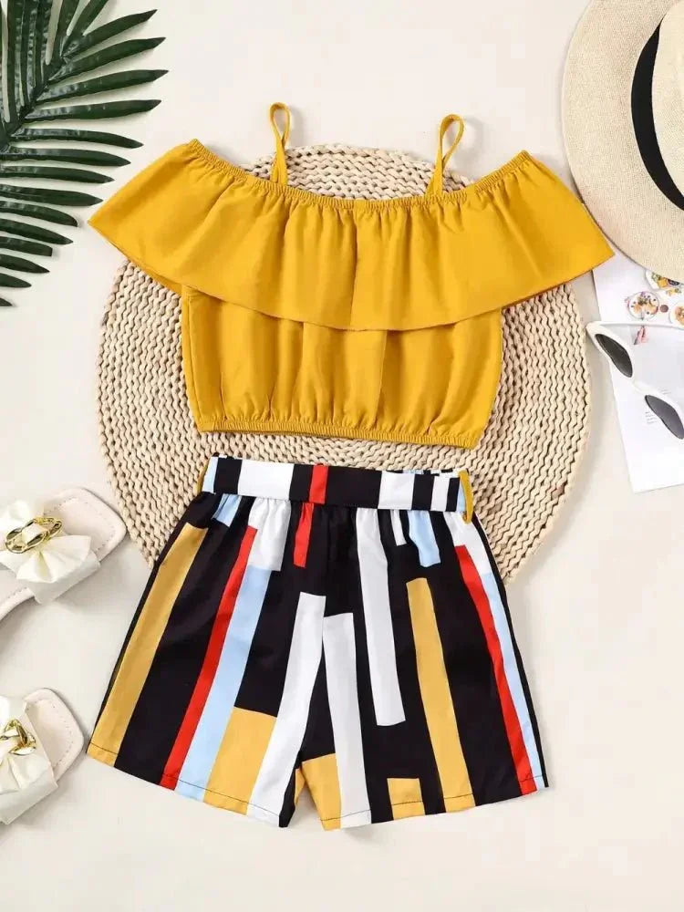Children's Ruffled Spaghetti Strap Top and Pants Set - Update AvenueKidsTrendsi100300213676283100300213676283bd5755de - 2935 - 4082 - 97b3 - d58a5905670a - MaxGold