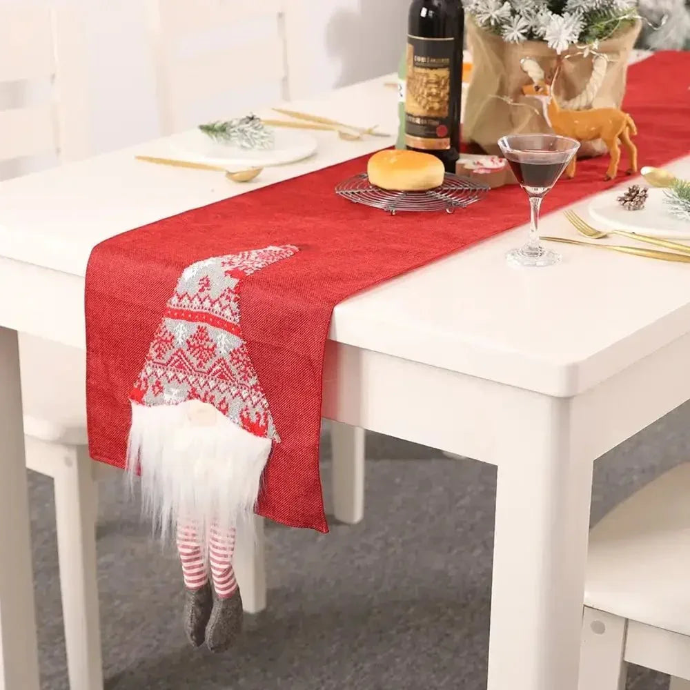 Christmas Element Table Runner - Update AvenueHome Decor AccentsTrendsi101400076874657101400076874657Christmas Element Table RunnerDeep Red