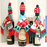 Christmas Hat and Scarf Wine Bottle Decoration - Update AvenueHome Decor AccentsTrendsi101400719394274101400719394274Christmas Hat and Scarf Wine Bottle DecorationStyle A