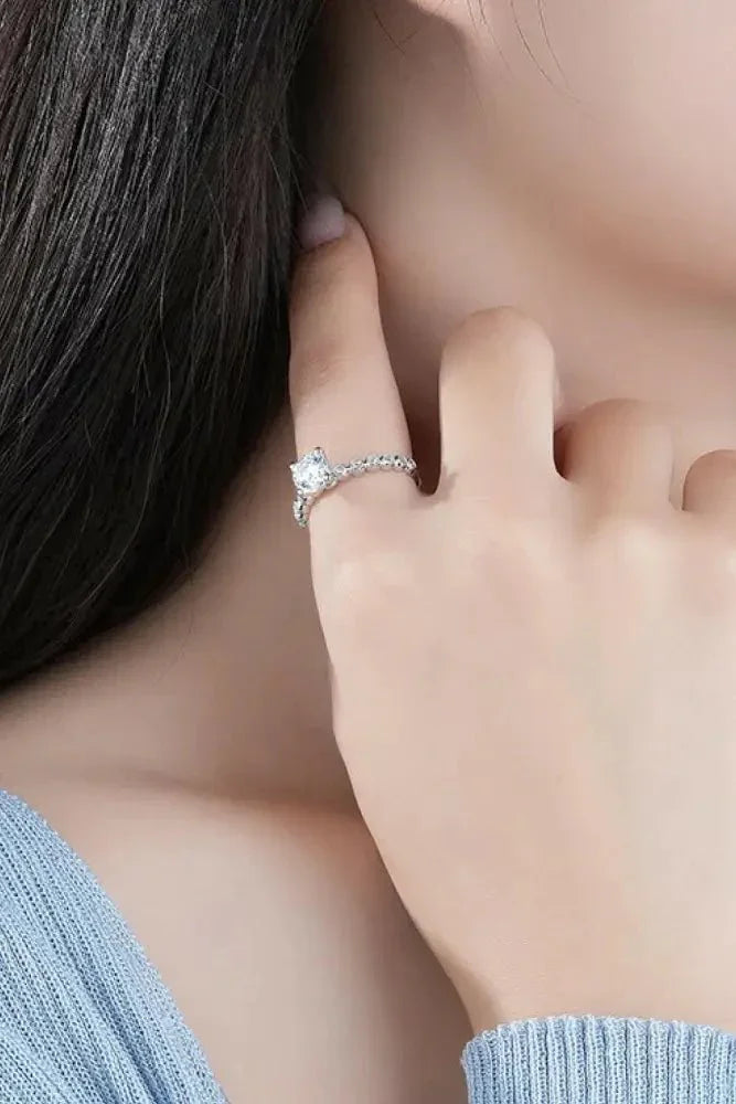 Classic 4 - Prong Moissanite Ring - Update AvenueRingTrendsi100100653675280100100653675280Classic 4 - Prong Moissanite RingSilver