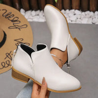 Classic Block Heel Ankle Boots