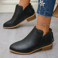 Classic Block Heel Ankle Boots