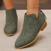 Classic Block Heel Ankle Boots