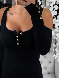 Cold Shoulder Ribbed Henley T-Shirt with Button Detail - Update AvenueT-ShirtsTrendsi100100127711188100100127711188300c7f47 - dbbe - 4717 - a786 - c7bc2468509f - Max - OriginBlack