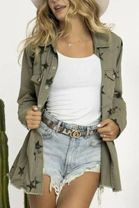 Collared Neck Star Print Long Sleeve Denim Jacket - Update AvenueTrendsi1001000491301411001000491301416ef2213e989e4c04917c37cd28551ff0 - MaxSage