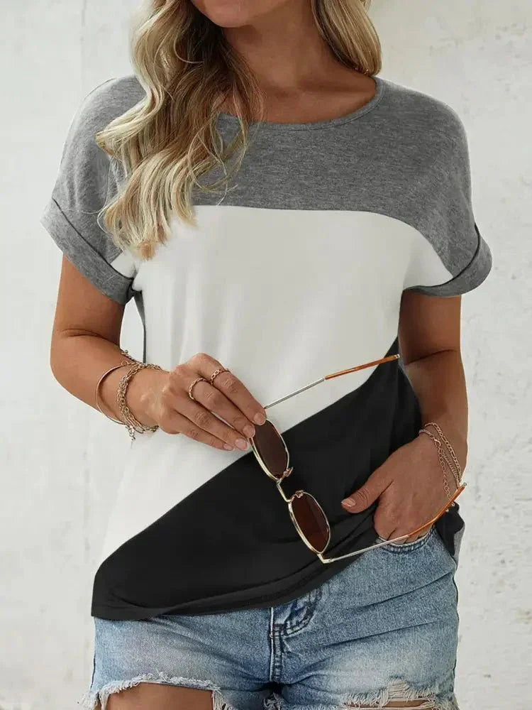 Color Block Casual T-Shirt - Update AvenueT-ShirtsTrendsi100100547785454100100547785454f99f2014 - a156 - 4492 - a089 - e572f5fb72a1 - Max - OriginGray