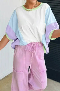 Color Block Patchwork Half Sleeve Oversized T Shirt - Update AvenueT-ShirtsTrendsi100100691321013100100691321013ec9ec297 - 77cc - 40e9 - b3d1 - 9e90e8e02cad - Max - OriginWhite