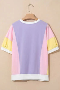 Color Block Patchwork Half Sleeve Oversized T Shirt - Update AvenueT-ShirtsTrendsi10010069132908610010069132908695ddfced - 9c1b - 4b71 - 9c6c - 44366bf5ad8d - Max - OriginLavender