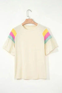 Color Block Stitched Sleeve Loose T Shirt - Update AvenueT-ShirtsTrendsi1001004918090921001004918090921d6da0cc - 3bf5 - 46f4 - afd1 - 9345fe1085f3 - Max - OriginCream