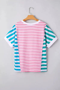 Color Block Striped Batwing Sleeve T-Shirt - Update AvenueT-ShirtsTrendsi100100883871229100100883871229d0ba55b9 - c1e1 - 41e4 - 96a9 - 6cc7a60a027c - Max - OriginPink