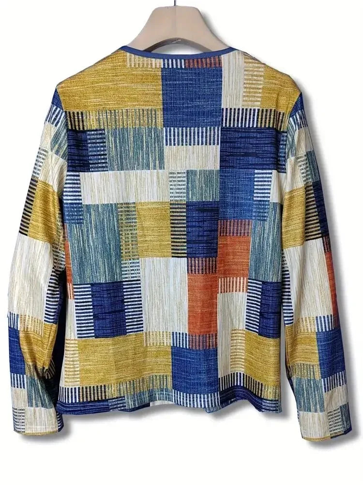 Color Block Zip Front Long Sleeve Top - Update AvenueT-ShirtsTrendsi100100382754702100100382754702ce42e0ccbe4f4506be0825c40527fbc9 - Max - OriginSky Blue