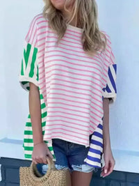 Colorful Striped Oversized T-Shirt - Update AvenueT-ShirtsTrendsi100100914016227100100914016227542b864a - bae8 - 418b - 8560 - a9ec04575c3b - Max - OriginPink