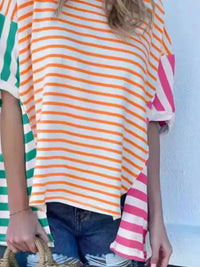 Colorful Striped Oversized T-Shirt - Update AvenueT-ShirtsTrendsi10010091401993810010091401993833fe4256 - 0c5c - 47f7 - 88f6 - 7c9949d75846 - Max - OriginOrange