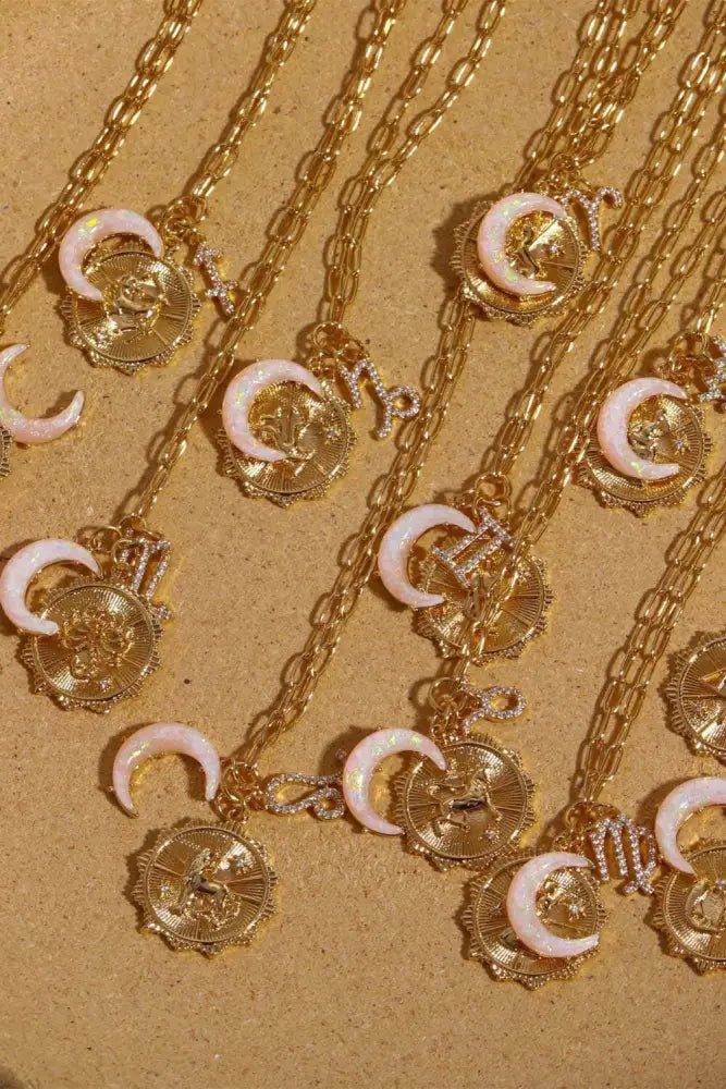Constellation and Moon Pendant Copper Necklace - Update AvenueVacation StyleTrendsi10010016460171710010016460171769fa63cd99834dcd9329ce9722b505ca - MaxCapricorn